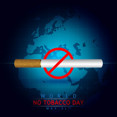 Create a cigarettes image on a dark blue background.