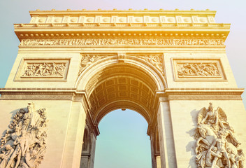 Obraz premium Arc de Triomphe - Arch of Triumph Paris - France