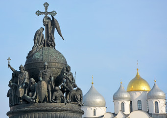 Sofia cathedral and monument for Russia millennium