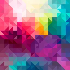 Behang Mozaïek Abstracte kleurrijke vector achtergrond