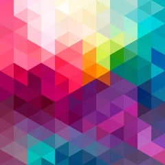 Behang Mozaïek Abstracte kleurrijke naadloze patroonachtergrond