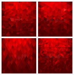 Abstract geometric background set