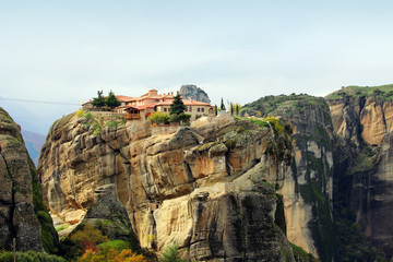 Fototapeta na wymiar Meteora Rocks and Monasteries, Greece