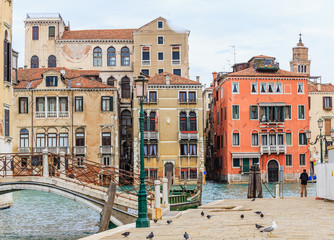 Fototapeta na wymiar Canals of Venice. Italy