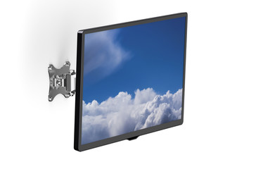 TV set with TV wall mount
