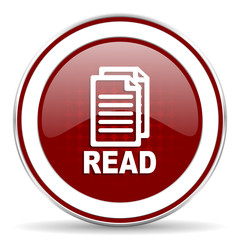 read red glossy web icon