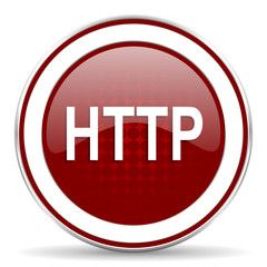 http red glossy web icon