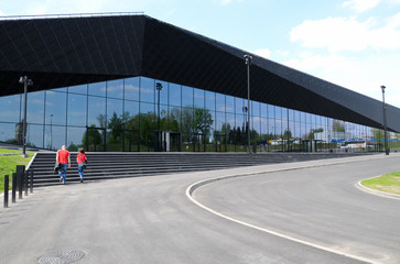 Modern building in Katowice (Poland)