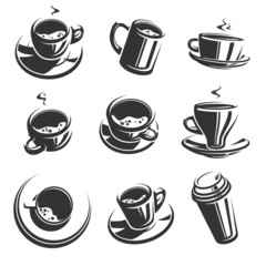 Coffee set. Vector 