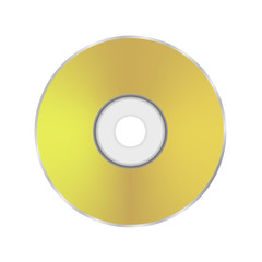 Gold Compact Disc Icon