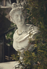 garden statue in greece