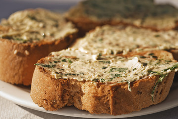 bread with garlic butter
