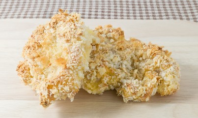 Japanese Pork Cutlet or Tonkatsu on Wooden Board