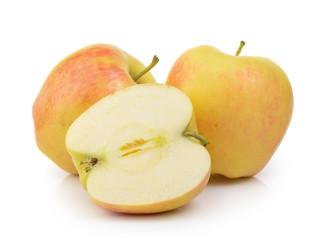  ripe apple isolated on a white background