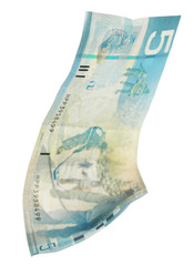 Canadian 5 Dollar, isolated on white