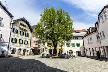 rinnholz square in  Gmunden, Austria