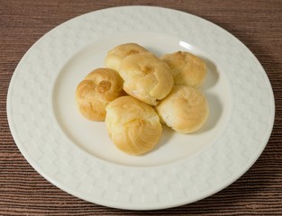 Homemade Choux Cream Filled with Mousse Cream