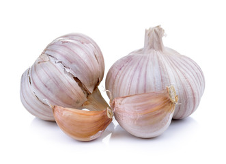 Garlic isolated on white background