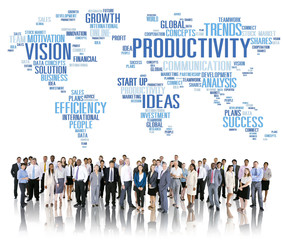 Productivity Mission Strategy Business World Vision Concept