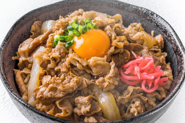 牛丼　日本食　 Beef bowl Japanese food