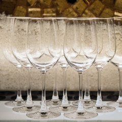 empty wine glasses