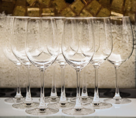 empty wine glasses