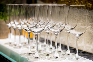empty wine glasses
