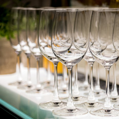 empty wine glasses