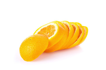 Fototapeta na wymiar Orange on a white background