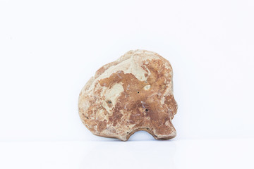 gray stone on a white background,isolate