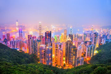 Zelfklevend Fotobehang Hong Kong. © Luciano Mortula-LGM