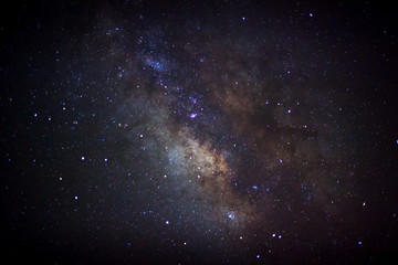 Fototapeta na wymiar The center of the milky way galaxy, Long exposure photograph