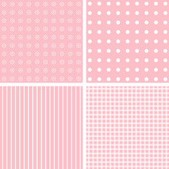 Vector set of 4 background patterns.