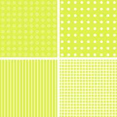 Vector set of 4 background patterns.