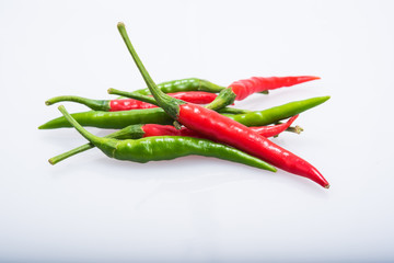 chili pepper isolated on a white background