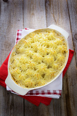 Cottage pie. Rustic style