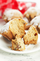 Birthday cupcake with butter cream and candle 