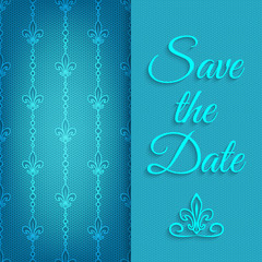 blue lace save the date