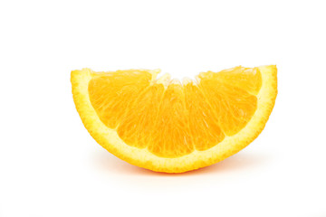 Orange fruit isolated on white