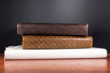 Used Leather Book Spines