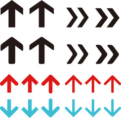 シンプルな矢印のセット