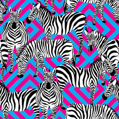 zebra black and white pattern, geometric background