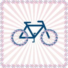 Bike banner retro