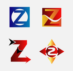 Letter Z Logo Icon set
