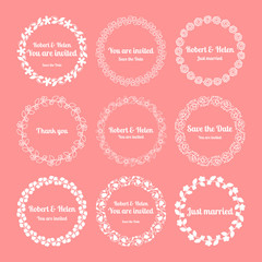 Floral wedding wreaths