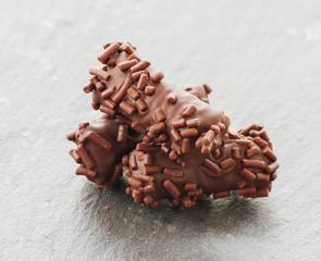 Truffle candy coated chocolate