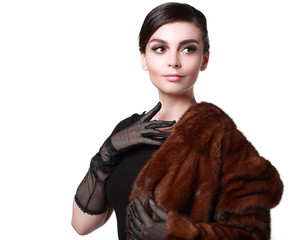 lady in a fur coat