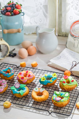 Glazed delicious donuts