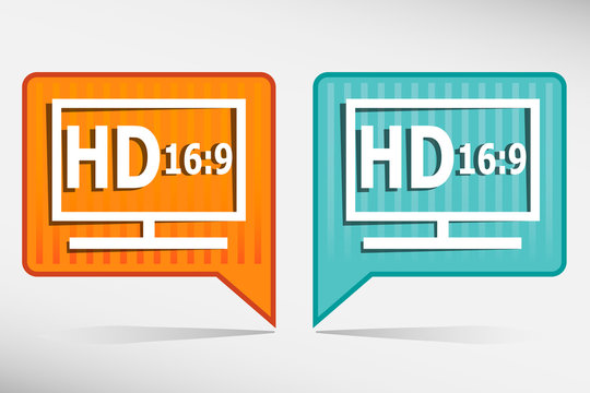 HD display orange and blue pointer