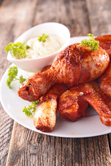 grilled chicken and sauce